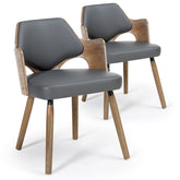 Lot de 2 chaises scandinave Dima Vintage Gris