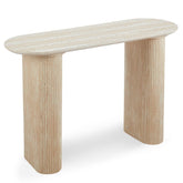 Console moderne avec pieds style colonnes Gwendoline Beige