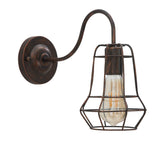 Applique murale industrielle Fer Noir