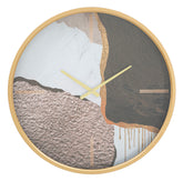 Horloge murale ronde design abstrait contemporain