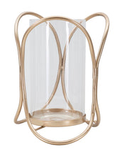 Porte-bougie Glox Métal Doré Verre