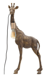 Lampe de table Girafe résine dorée