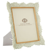 Cadre photo décoré de feuilles Vert et Or