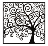 Panneau mural décoratif 3D Arbre Fer Noir