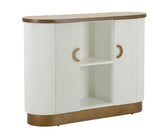 Armoire Tolosa Bois Blanc et Brun