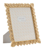 Cadre photo rectangulaire Anthurium Résine dorée