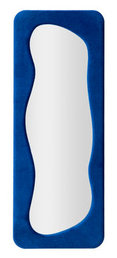 Miroir mural Theodor Velours Bleu Électrique
