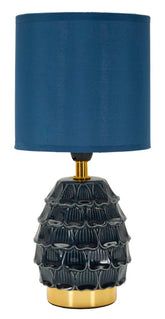 Lampe de chevet Pigny base bleue
