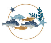 Panneau mural décoratif 3D Poissons Tropicaux Multicolore