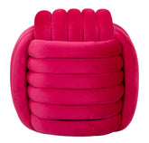 Tabouret Softy Velours Fuchsia