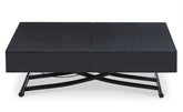 Table basse relevable Sundance Noir mat