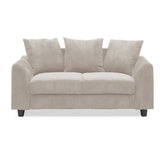 Canapé contemporain 2 places Mozart Velours côtelé Beige