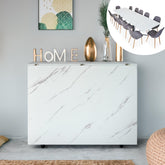 Table console Cesae extensible 300 cm effet marbre blanc