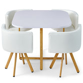Table et chaises encastrables scandinaves Oslo Blanc