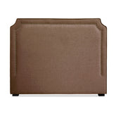Tête de lit Milana 140cm Tissu Taupe avec clous de tapissie