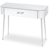 Console Fantasio 1 tiroir Miroir et Argent