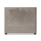 Tête de lit Diam 140cm Velours Taupe