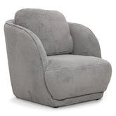 Fauteuil cosy Furdol Tissu Effet peau de mouton Gris