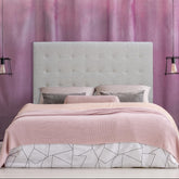 Tête de lit Adelle 140 cm en tissu beige