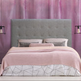 Tête de lit Adelle en tissu taupe 160 cm
