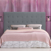 Tête de lit Adelle en tissu gris 180 cm