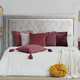 Tête de lit Amoli 180 cm velours argent