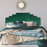 Tête de lit Avera velours vert 180 cm