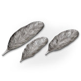 Set de 3 plateaux Natura Nickel