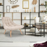 Lot de 2 fauteuils Alym en tissu beige