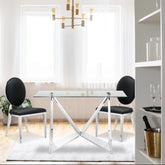 Lot de 2 tabourets de bar Annel simili noir