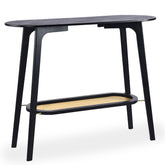 Console en bambou noir Camay avec cannage