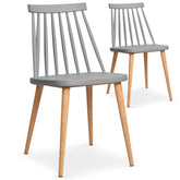Lot de 2 chaises scandinaves Trouville Gris