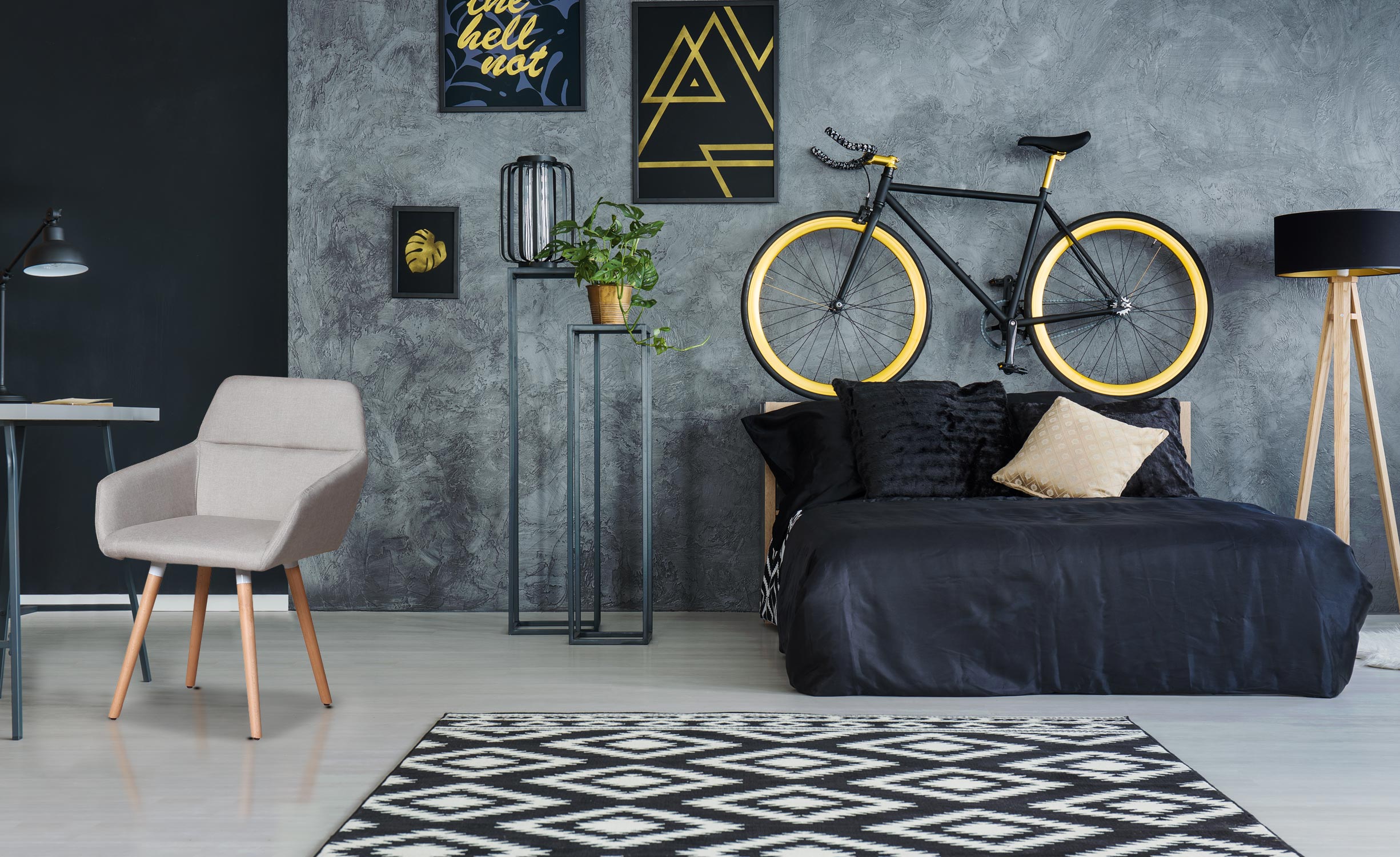 Chaise / Fauteuil scandinave Frida Tissu Beige