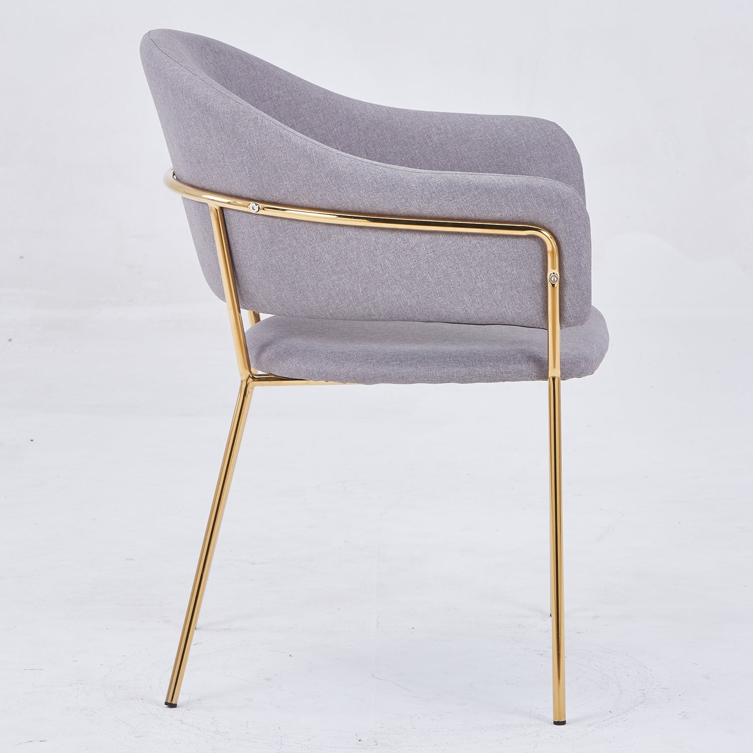Lot de 2 chaises / fauteuils Ulrick Tissu Gris