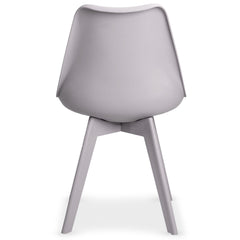Chaise vue de dos Juno grise