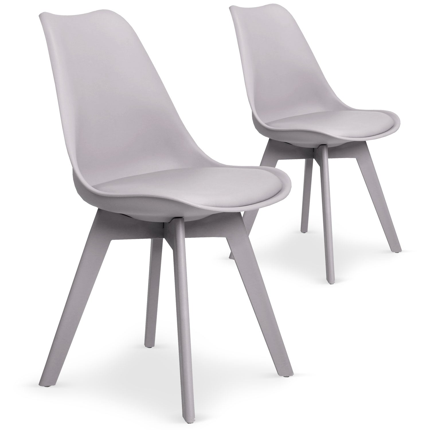 Lot de 2 chaises Juno Gris