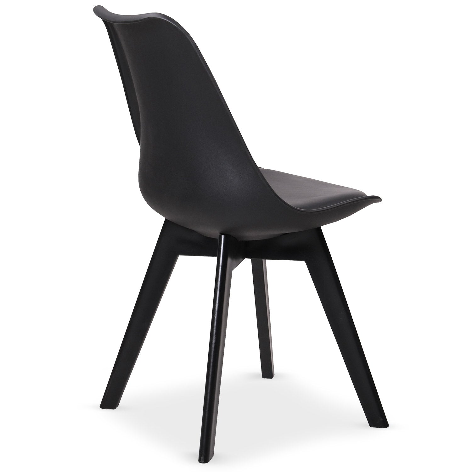 La chaise noire Juno vue arrière