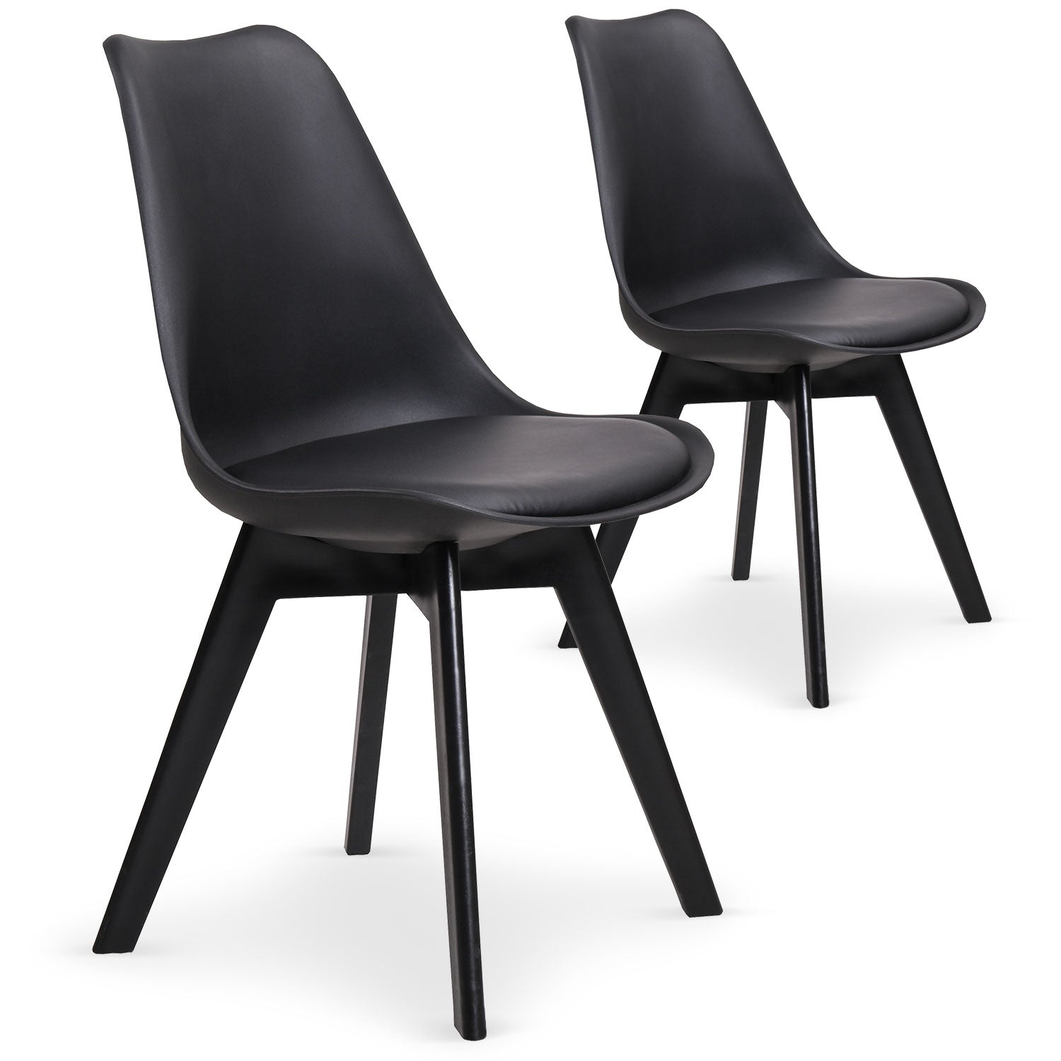 Lot de 2 chaises Juno Noir