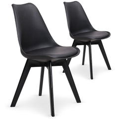 Lot de 2 chaises Juno Noir
