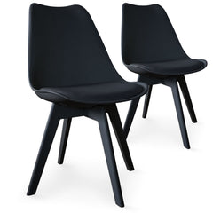 Lot de 2 chaises Juno Noir