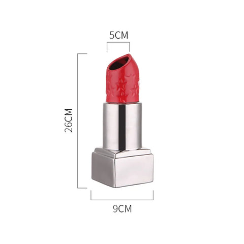 Vase à rouge à lèvres créatif en céramique, fleur séchée, accessoires de Gand, seau, décoration de salon, maison moderne