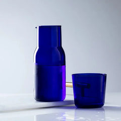 Bouteille d'eau en verre avec tasse en verre, Carafe de chevet, Carafe d'eau de nuit avec gobelet, verres, flacon, Pot pour thé au lait