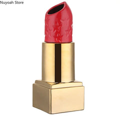 Vase à rouge à lèvres créatif en céramique, fleur séchée, accessoires de Gand, seau, décoration de salon, maison moderne