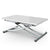 Table basse extensible blanc laqué avec plateau relevable