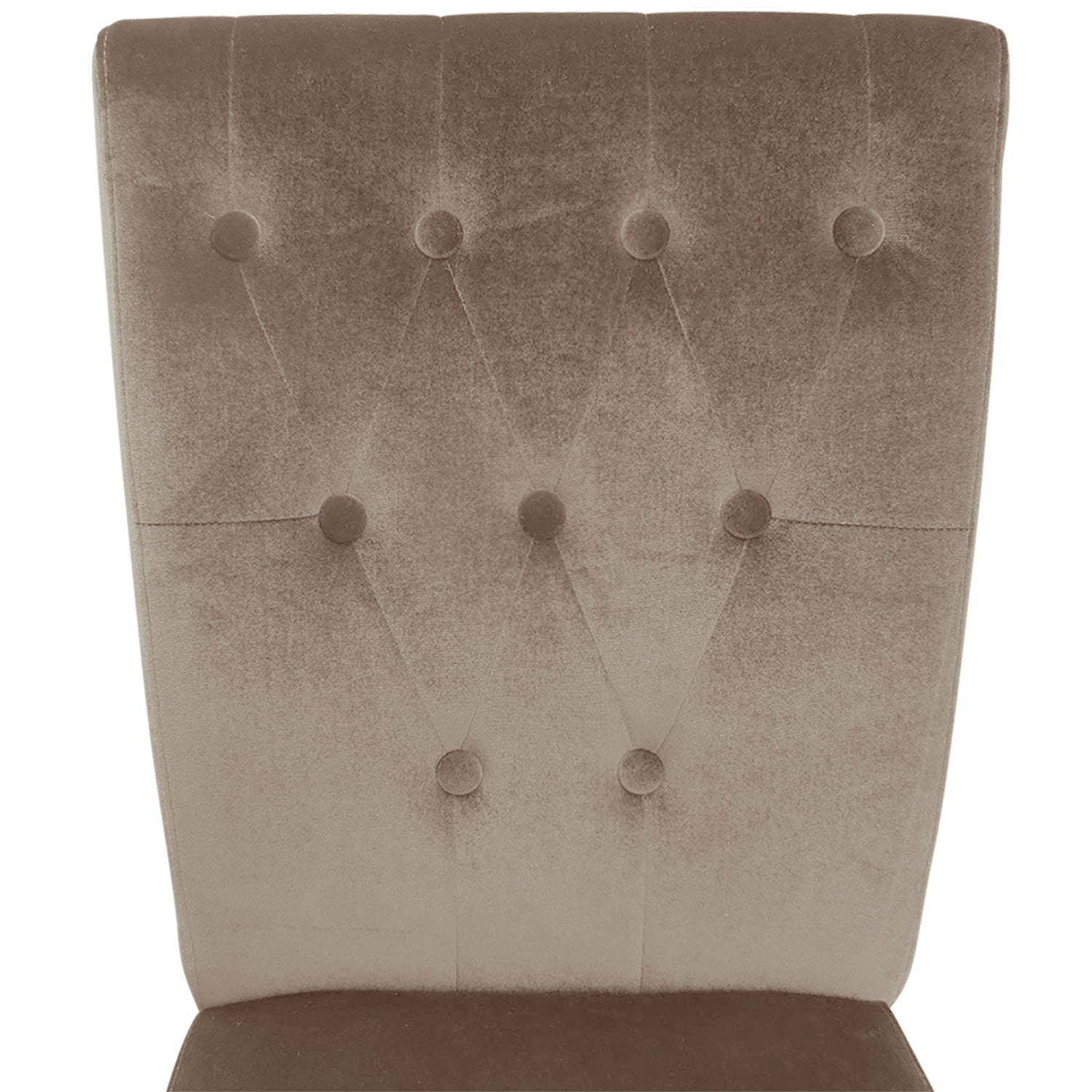 Lot de 2 chaises Beata velours Taupe zoom