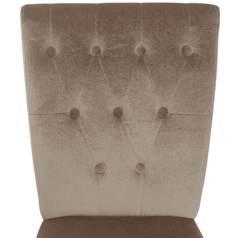 Lot de 2 chaises Beata velours Taupe zoom