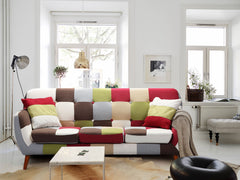 Canapé scandinave 3 places Bombay Multicolore