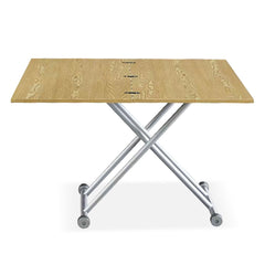 Table basse modulable avec plateau relevable en chêne clair