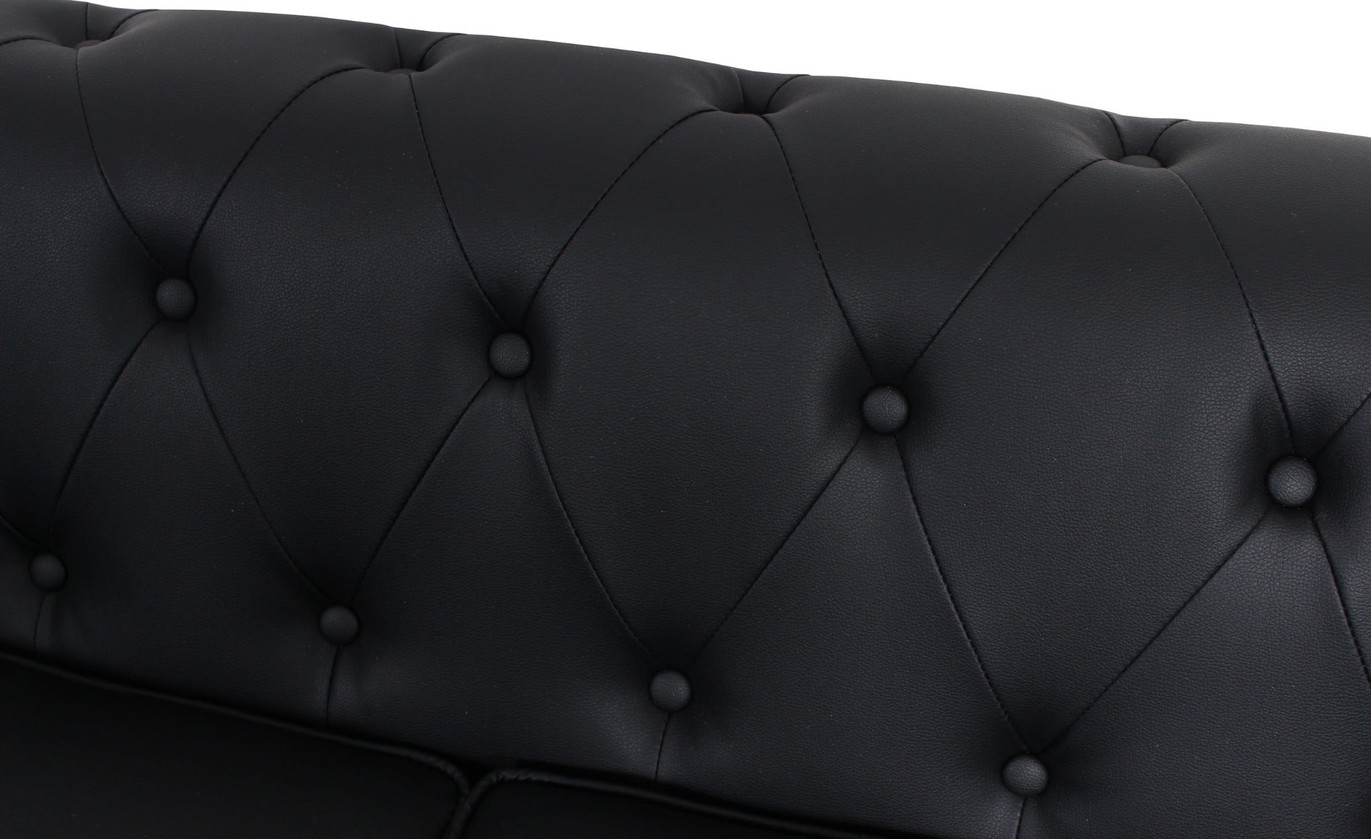 Le canapé Chesterfield capitonné 3 places original noir