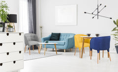 Chaise / Fauteuil Cielo Tissu Gris Clair